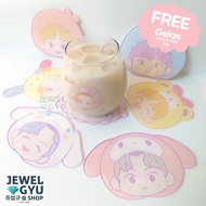 [FREE GLASS] NCT Dream Sanrio Coaster Coaster Mug Coaster KPOP