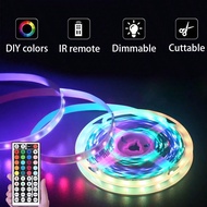 ไฟแถบ LED RGB 3535 ที่จ่ายไฟ 5V จากพอร์ต USB, แถบไฟเปลี่ยนสีขนาดยาวพิเศษพร้อมรีโมท IR 44 ปุ่ม เหมาะส