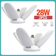 【Mua 1 cái giao 1 cái】Đèn led 4 cánh hình quạt gấp gọn bóng đèn 4 lá tiết kiệm điện siêu sáng