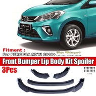 Perodua MYVI 2018 Front Bumper Lip Front Bumper Diffuser Skirt Bodykit Lips OEM