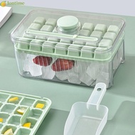 LONTIME Ice Box Tray, ABS With Storage Box Ice Cube Tray,  Ice Cube Maker Press Type Ice Mould Ice Cream