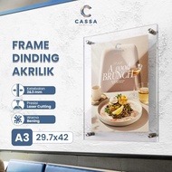 A3 Acrylic Wall Frame Acrylic Wall Frame Acrylic Poster Display Frame