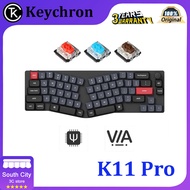 Keychron K11 Pro Bluetooth mechanical keyboard 65% equipped with lightweight dual mode customized Alice ergonomics