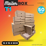 MAILER BOX / T1 (15x15x5cm) / Brown Kraft / 50pcs