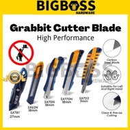 BigBoss - Grabbit Cutter Knife Pisau Pemotong Stationery Quality Auto-lock Snap-off Blade
