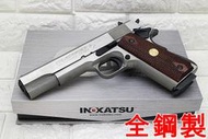 2館 鋼製 INOKATSU COLT M1911 手槍 CO2槍 銀 實木 井勝 1911 柯特 MEU 45手槍 