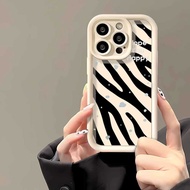 For Motorola MOTO G86 G06 G85 G64 G54 E15 Silicone Casing Zebra Lens Full Coverage Protective Case