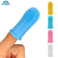 OPENMALL 1Pc Soft Silicone Pet Dog Finger Toothbrush Cleaning Bad Breath Care Nontoxic Clean Tool Do