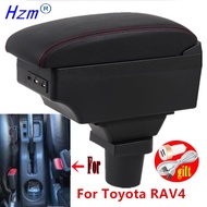 For Toyota RAV4 Armrest Box For Toyota RAV4 Car Armrest box Interior parts Storage box with USB LED 