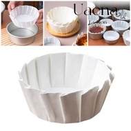 UAENAU 50Pcs Baking Papers, 4/6/8inch Kitchen Baking Basques Cake Paper,  Foldless Disposable Oilpro