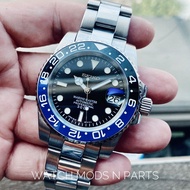 WMNP Seiko Mod Movement Seiko NH35 Batman GMT Bezel