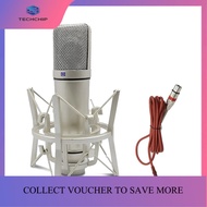 TECHCHIP-Condenser Microphone Studio Microphone for Computer Gaming Recording Singing Podcast Sound