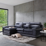 SB Design Square KONCEPT FURNITURE โซฟาเข้ามุมซ้าย รุ่น Tennessee สีเทา (285X168X100 ซม...)