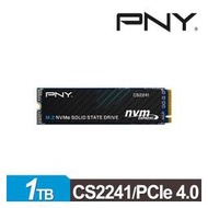 PNY CS2241 1TB M.2 2280 PCIe 4.0 SSD固態硬碟