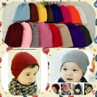 Plain Striped Knitted Baby Beanie Newborn Knitted Beanie Baby Hat