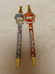 絕版日本限定 珍藏精品文具 Sanrio 新世紀福音戰士 EVA x Hello Kitty Q版 綾波麗 明日香 公仔牌 原子筆 ball pen 2支 rei asuka kubrick bear