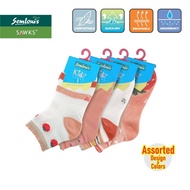 STOKIN KANAK-KANAK PEREMPUAN / ANKLE SOCKS / DESIGN COMEL / STOKIN ANAK PEREMPUAN / 3-6 TAHUN / STOK