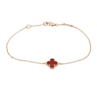 [มือสอง] สร้อยข้อมือ Van Cleef & Arpels Sweet Alhambra พร้อมสร้อยคอคาร์เนเลียน รุ่น VCARN59K00 ขนาดข