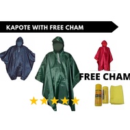 ▩♛۩KAPOTE / RAINCOAT / MOTOR KAPOTE/ TAGULAN KAPOTE RAINCOAT WITH FREE CHAM