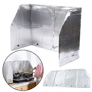 50x120cm 雙爐頭大號廚房鋁箔擋油板隔熱板 廚房炒菜隔油板 家用防濺油擋板