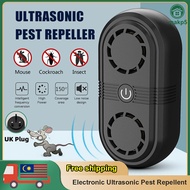 Overpower shop  Insect Killers Electronic Ultrasonic Pest Repeller Control Mouse Killer Tool Electric Insect Killers Mosquito Pest Control Cockroach Insect Rats Repellent for Household Indoor Pest Control Reject Device