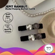 Fashion Crystal Pearl Hair Clips Glamorous Crystal Pearl Hair Clips Simple and Luxurious Women's Hai