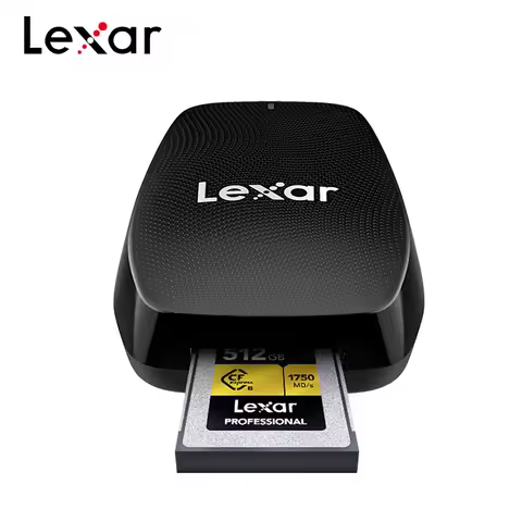 Lexar Professional CFexpress Type B USB 3.2 Gen 2×2 Card Reader Black 550 Type-C Type-A Cable 8K 20G