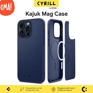 Cyrill [Spigen] iPhone 15 Pro Max Case - KAJUK MAG | Magnetic Leather Protective Case