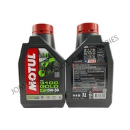 【MOTUL】4T 3100 (SAE 15W50) Semi Synthetic Motorcycle Engine Oil Minyak Hitam Motor (1L)