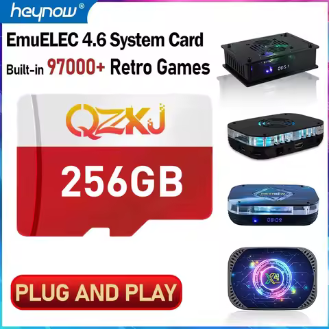 Memory Card Game Console EmuELEC4.6 System Card for S905X4 CPU4GB+32GB 60000+ games 80 Emulators for