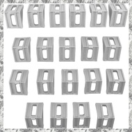 [I O J E] 20Pcs 4040 Aluminum Corner Brackets Corner Fitting Angle 40 X 35 Connector Fastener For 40