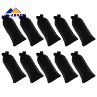 10Pcs  Burlap Wine Bags Drawstring, Hessian Cloth Bottle Gift Bags for Blind Taste Halloween Party H