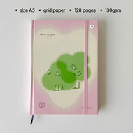 Sổ Tay A5 Crabit HÊN Collection ruột dot grid giấy 130gsm 128 trang ghi chép journal nhật ký