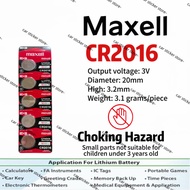Maxell CR2016 3V Lithium Battery 1pc or 5pcs CR 2016 100% Original Maxell