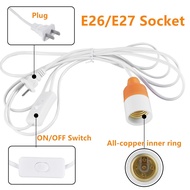 Extension Hanging Lantern Cord Cable, E26/E27 LED Light Socket 9.8FT Extension Cord with On/Off Swit