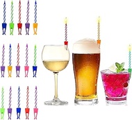 Celebration Birthday Candle Clips | Party Favors for 21st, 40th, Birthdays, New Years and More! | Un