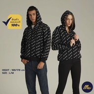 Mc Jeans เสื้อกันหนาว มีฮู้ด Unisex สีดำ MJHP156