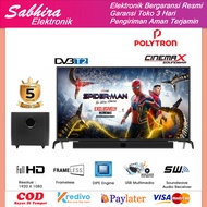 Tv polytron cinemax soundbar led TV 50 inch pld 50B880 garansi resmi