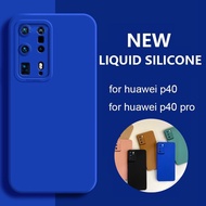 Case For Huawei P50 P50Pro P40 P40Pro P30 P30Pro P30Lite P40Lite Liquid Silicone Camera Lens Protective Matte Soft Phone Cover