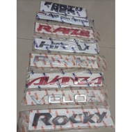 MESIN Avanza Raize Rocky H-RV Fortuner 1 Million Edition Car Hood Emblem