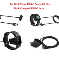 Charger cable USB For Fitbit Versa 4 3 2 Sence 2 Lite Charge 6 5 4 3 2 luxe