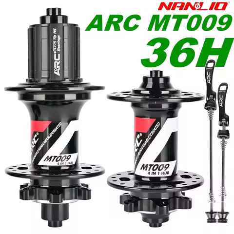 Nanlio Bicycle Hub ARC MT009 MTB Hub, 36 Holes, 6-Pawls 114T Noise Hub, NBK Sealed Bearing, HG XD MS