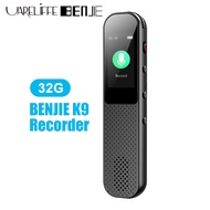 Uareliffe BENJIE K9 Digital Voice Sound Recorder 32G MP3 Player Audio USB Pen With Speaker Dual Mic 