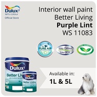 Dulux Interior Wall Paint - Purple Lint (WS 11083) (Better Living) - 1L / 5L