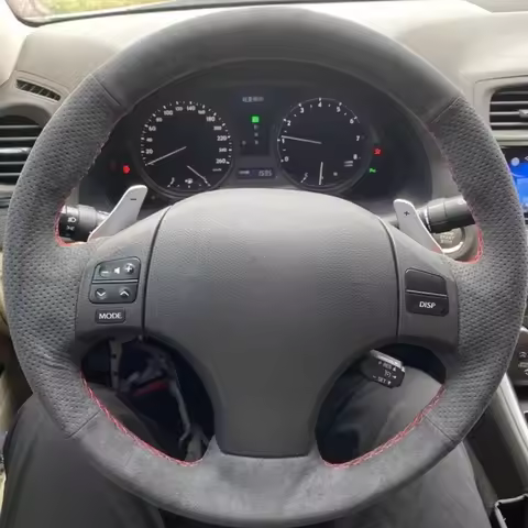 DIY Car Steering Wheel Cover Suede For Lexus IS IS250 IS250C IS300 IS300C IS350 IS350C F SPORT 2005 