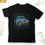 T-SHIRT TOYOTA Landcruiser FJ40 FJ-40 FJ 40 in blue stackable Offroad 4x4 TSHIRT DISTRO CLOTHES