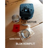MESIN Cylinder Block Complete Block for Sinso Mini 5200 5500 chainsaw Engine Boring 52 55 cc