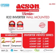 Acson Viento 3 STAR Inverter (1.0HP / 1.5HP / 2.0HP / 2.5HP) – Original Warranty