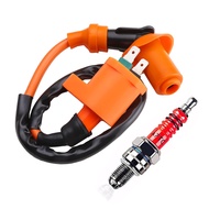 High Performance Racing Ignition Coil Electrode Spark Plug For GY6 50cc 150cc 125cc 150cc Chinese AT