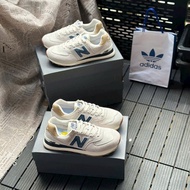 Giày New Balance 574 Beige Phối Kem Xanh Navy